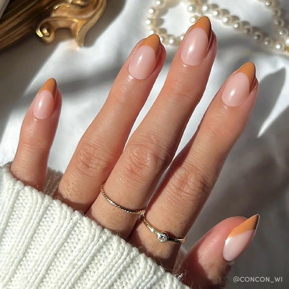 2 for $22 - Glamnetic Press On Nails - Café Crème - Picture 2 of 5